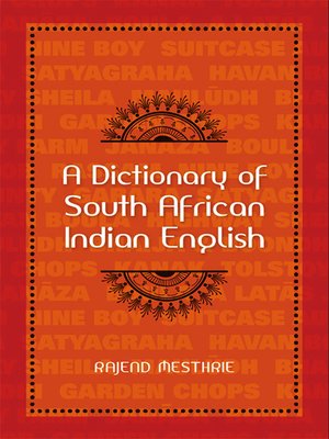 cover image of A Dictionary of South African Indian English